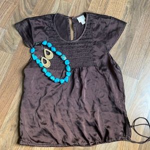 Vintage Plenty silk boho top